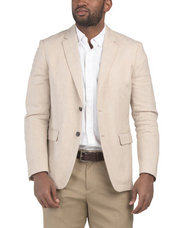 Linen Blend Clinton City Gödəkçə