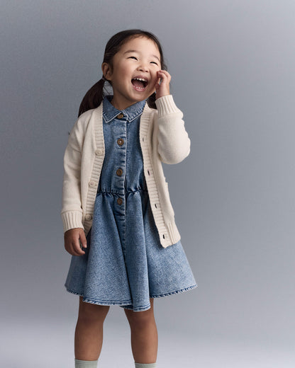 Carter's Uşaq Cardigan Personaj Baskılı Avenue Cibləri ilə - Krem