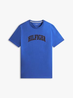 Tommy Hilfiger Hilfiger Arch Logo T-Shirt, Göz Kamaştırıcı Mavi YoxYox