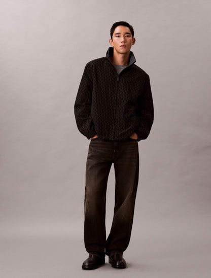 Calvin Klein Bütün Üzərində Emblem Loqosu Reversibil Gödəkçə