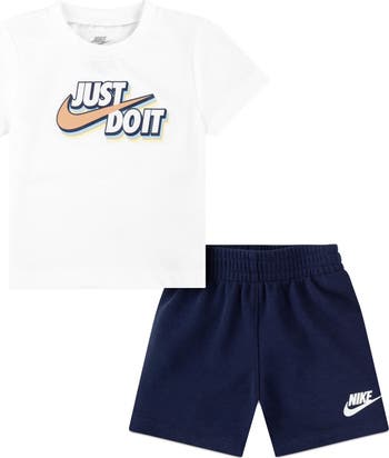 Nike Just Do It Qrafik Köynək və Tər Şortu Dəsti