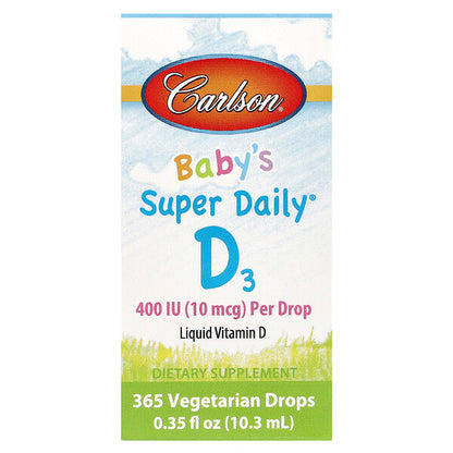 Carlson Baby S Super Daily D3 10 Mcg 400 IU 10,3 ml