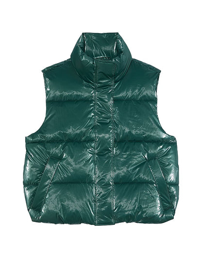 PINK High Shine Marshmallow Puffer Jilet
