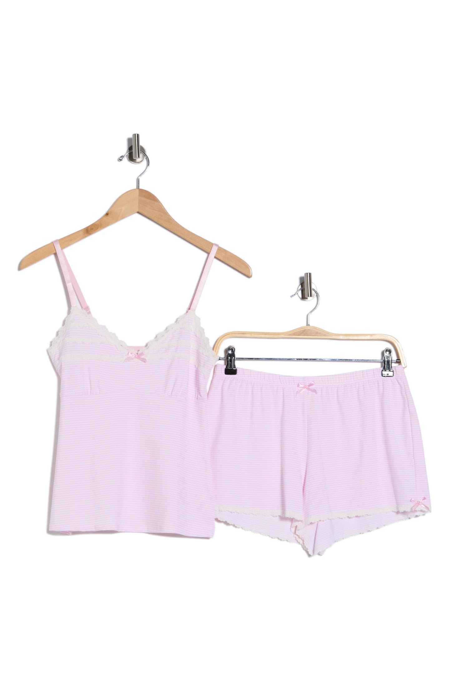 Laura Ashley Şaftalı Zolaqli İki Parçalı Pijama Dəsti