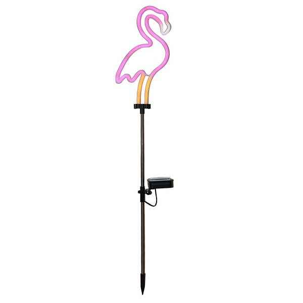Celebrate Together™ Yaz Günəş Neon Flamingo Bağ Çubuğu Xarici Dekorasiya