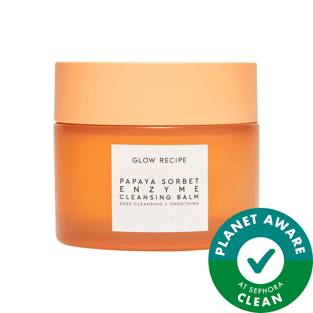 Glow Recipe Papaya Sorbet Hamır Teksturası Enzim Təmizləyici Balzam və Makiyaj Çıkarıcı