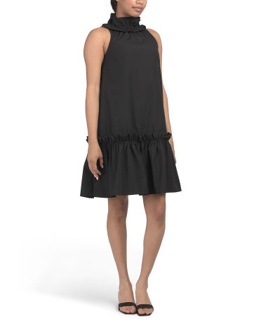 DRESSY LAB İtalyada İstehsal Edilmiş Qatlı Volanlı Mini Geyim