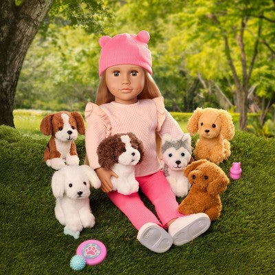 Our Generation Surprise Pets Puppy Series - 18 İnçlik Kuklalar üçün Kolleksiyalanabilir Sirli Qutu