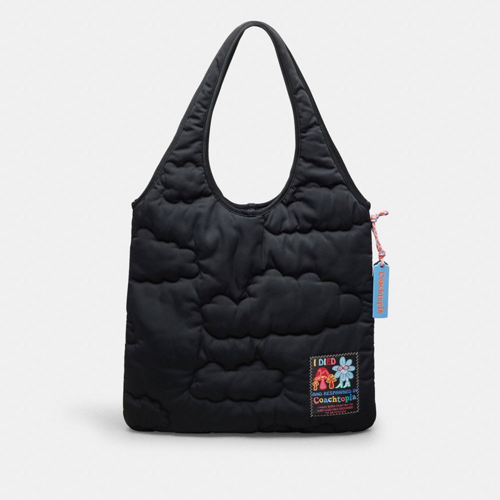 Coachtopia Loop Düz Tote Bulut Quilting ilə