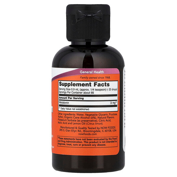 Now Foods Maye Melatonin 2 Fl Oz 59 Ml