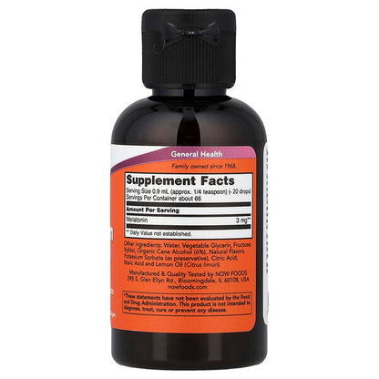 Now Foods Maye Melatonin 2 Fl Oz 59 Ml
