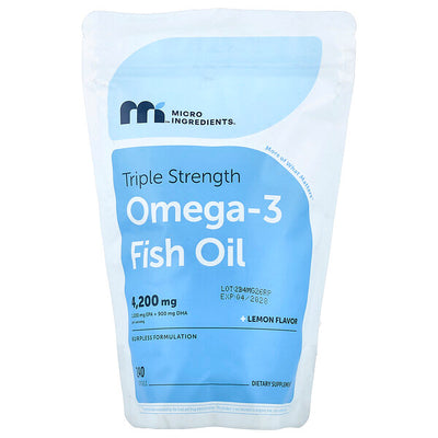 Micro Ingredients Omega-3 Balıq Yağı Limon 240 Softgel