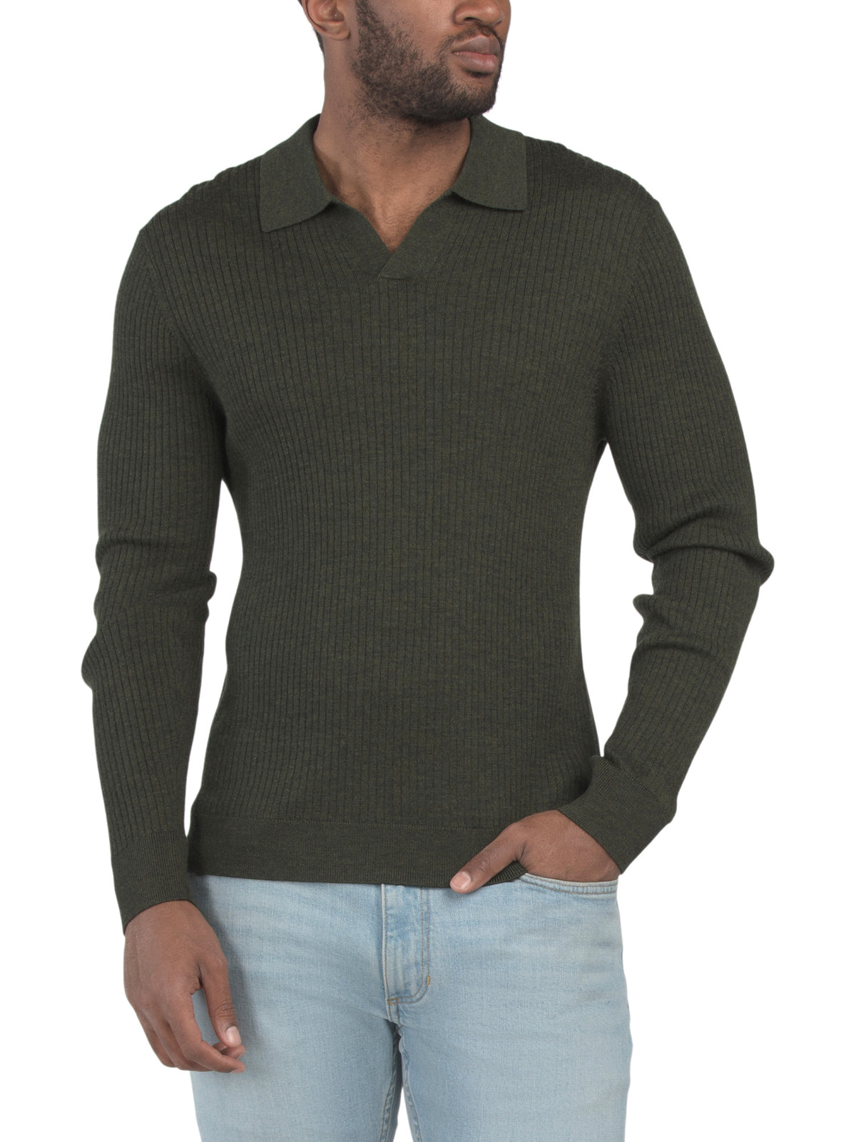 NN07 Wool Paul Uzun Tərəfli Sweater Polo
