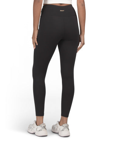 DKNY SPORT Yüksək Bel Balans Sıxışdırma Ləginen Cibləri ilə