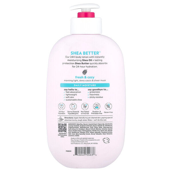 Eos Shea Better 24 Saatlıq Nəmləndirici Bədən Losyonu Tərəvəzli Rahat 473 ml