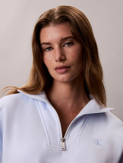Calvin Klein Monogram Fleece Quarter Zip Huddi