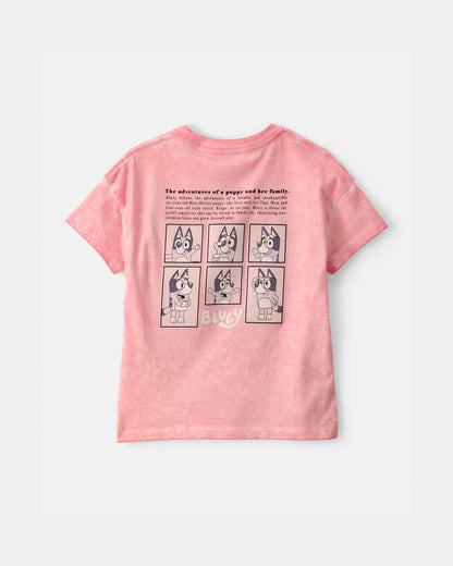Carter's Toddler Girl Bluey™ Qrafik Köynəyi - Çəhrayı