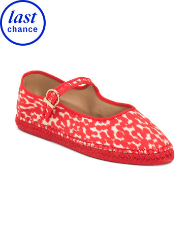 LK BENNETT Made In Spain Emmie Mary Jane Espadrille Flats