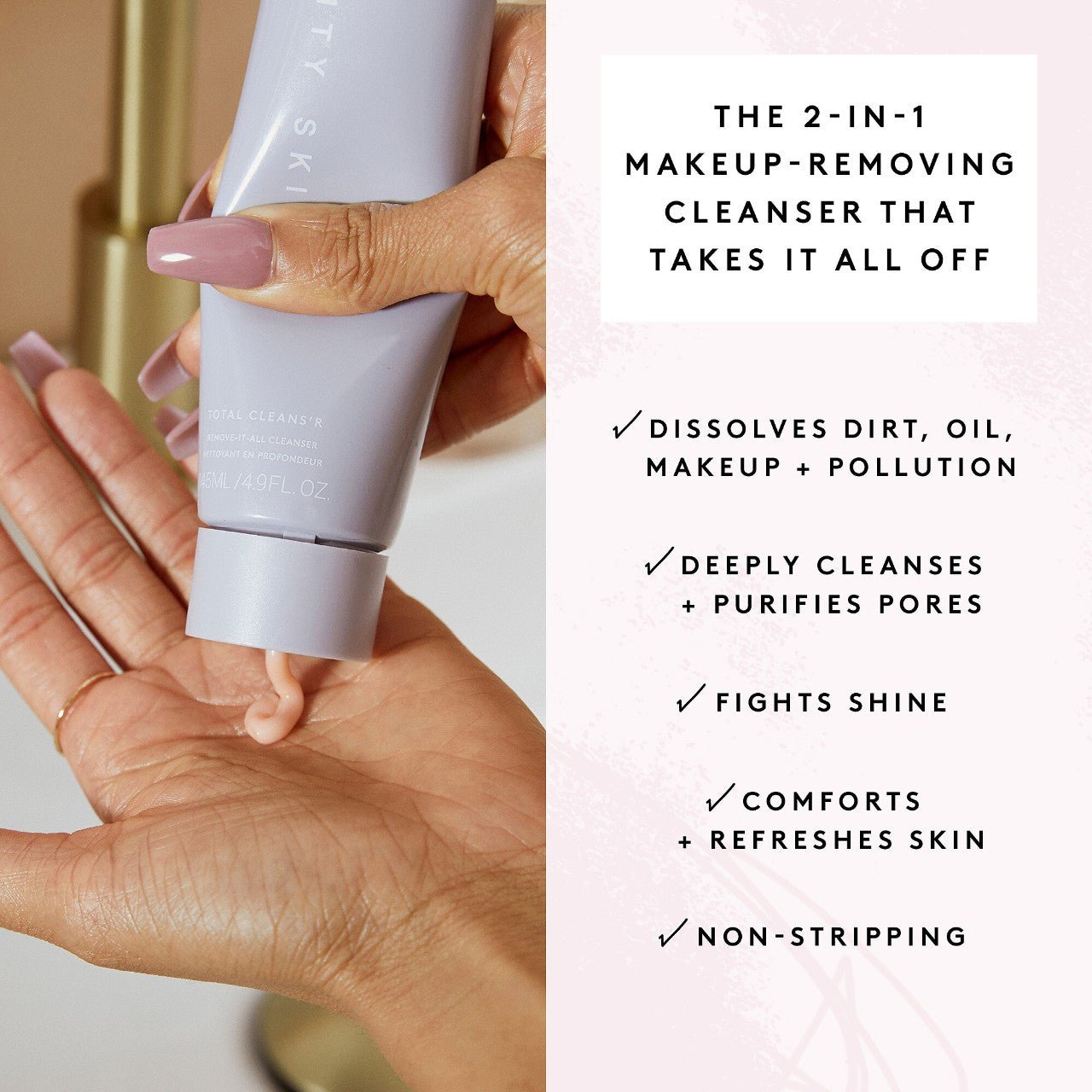 Fenty Beauty by Rihanna Total Cleans'r Remove-It-All Barbados Cherry Üz Yuma Vasitəsi