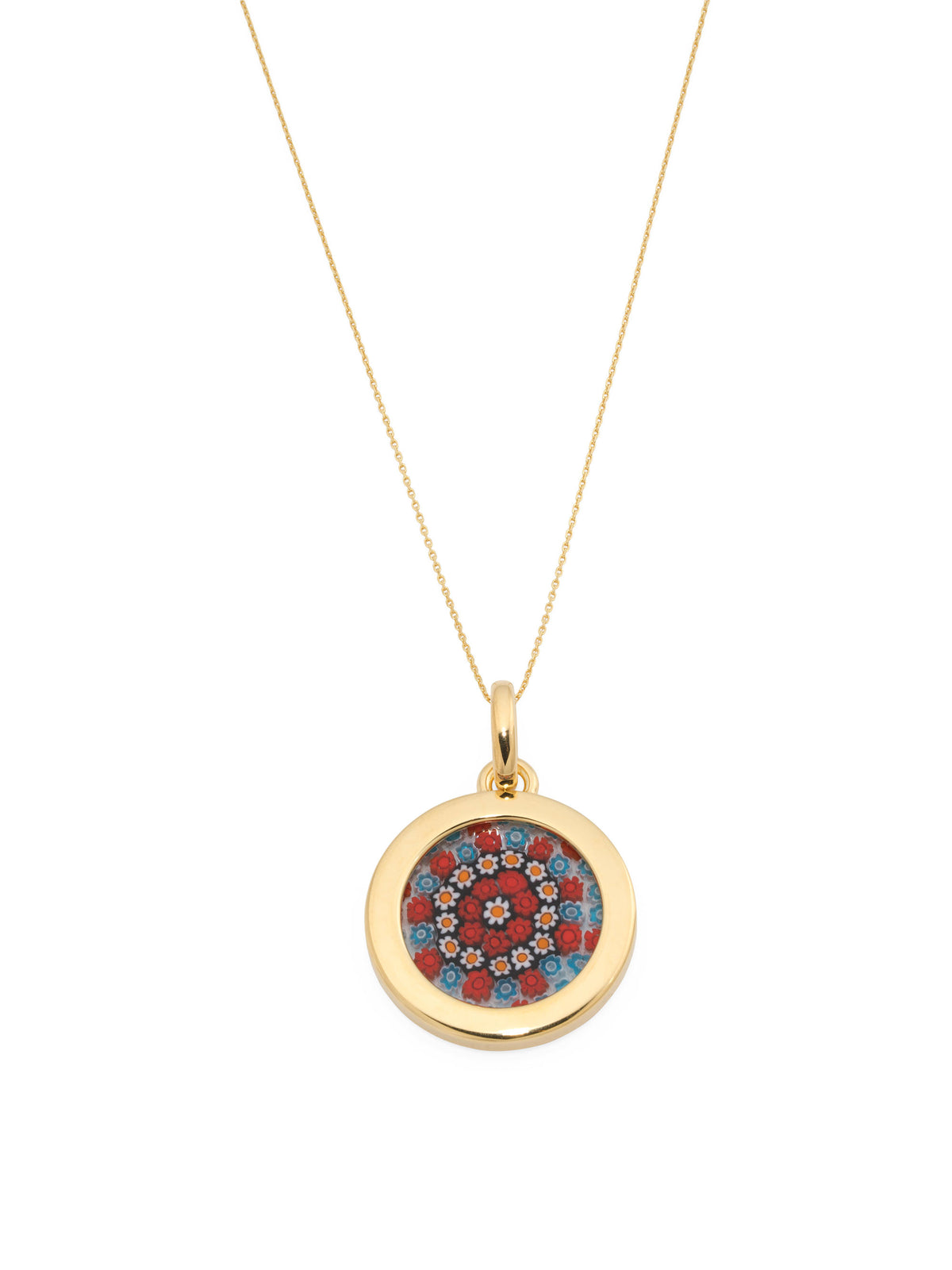MILOR GOLD İtaliyada İstehsal Olunmuş 14k Qızılı Murano Şüşəsi Pendant