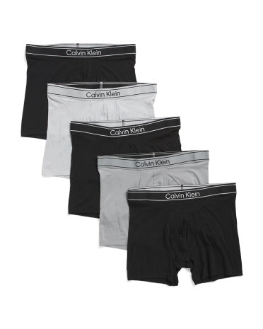5'li Pamuk Qarışım Boxer Briefs