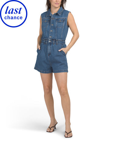 GILLI Denim Romper