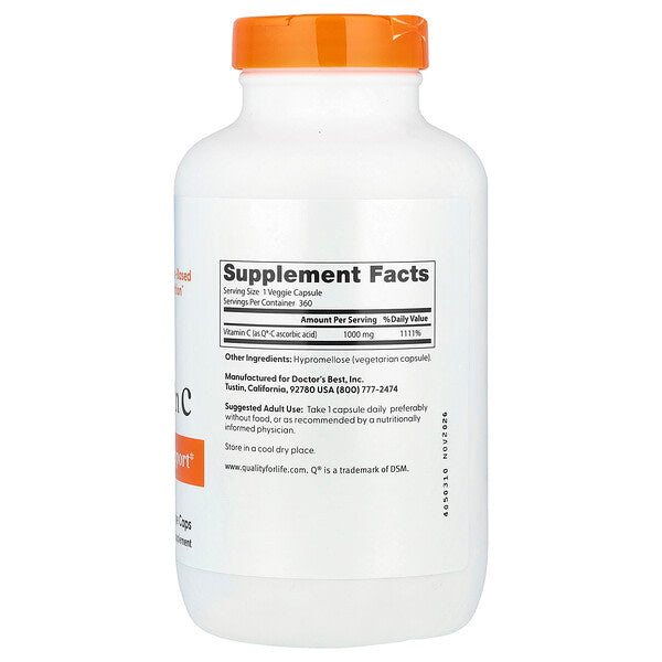 Doctor's Best Vitamin C 1000mg 360 Veqetarian Kapsul