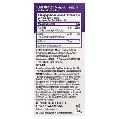 Natrol Melatonin Gecikdirilmiş Buraxilis 10 Mq 60 Tablet YoxYox