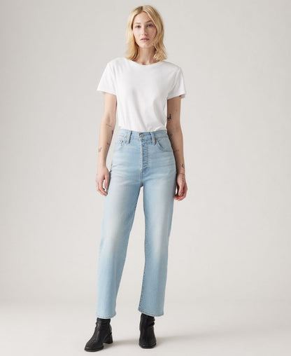 Levi's Qadın Ribcage Yüksək Bel Düz Biləkli Cins