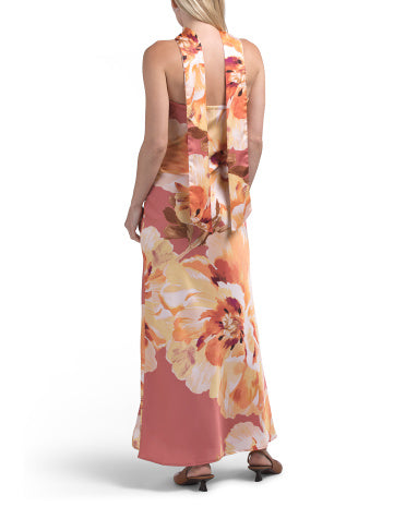 THIRTY THIRTY Satin Strapless Geyim Silk Scarf ilə