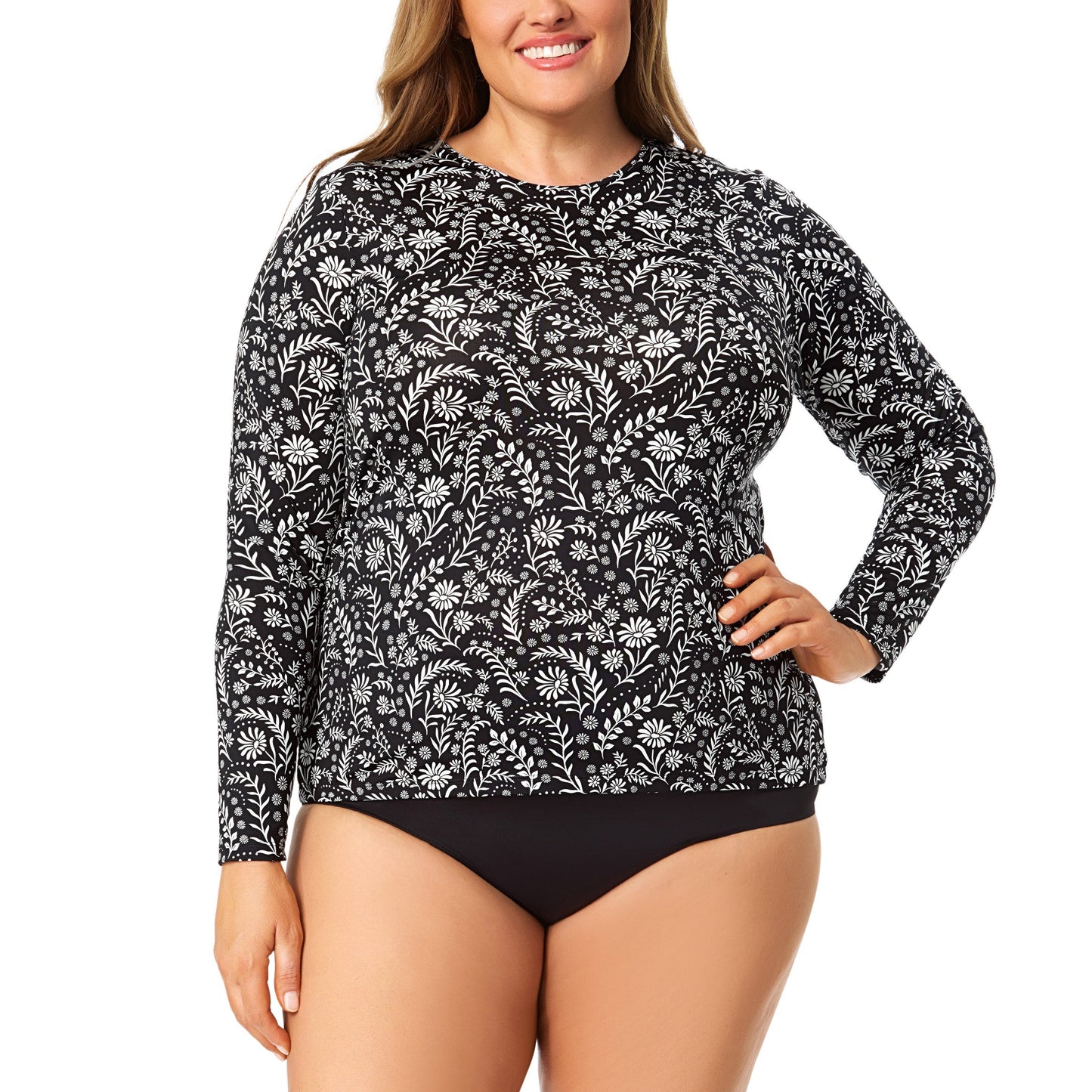 Lands' End Qadın Günəş Köynəyi, Mavi, XX-Large