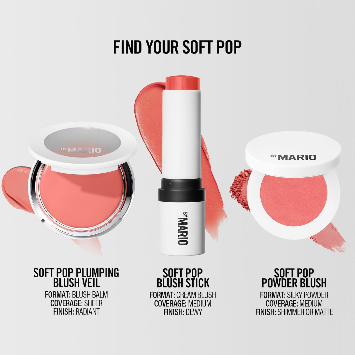 MAKEUP BY MARIO Soft Pop Cream Blush Stick Yanaq Rəngi