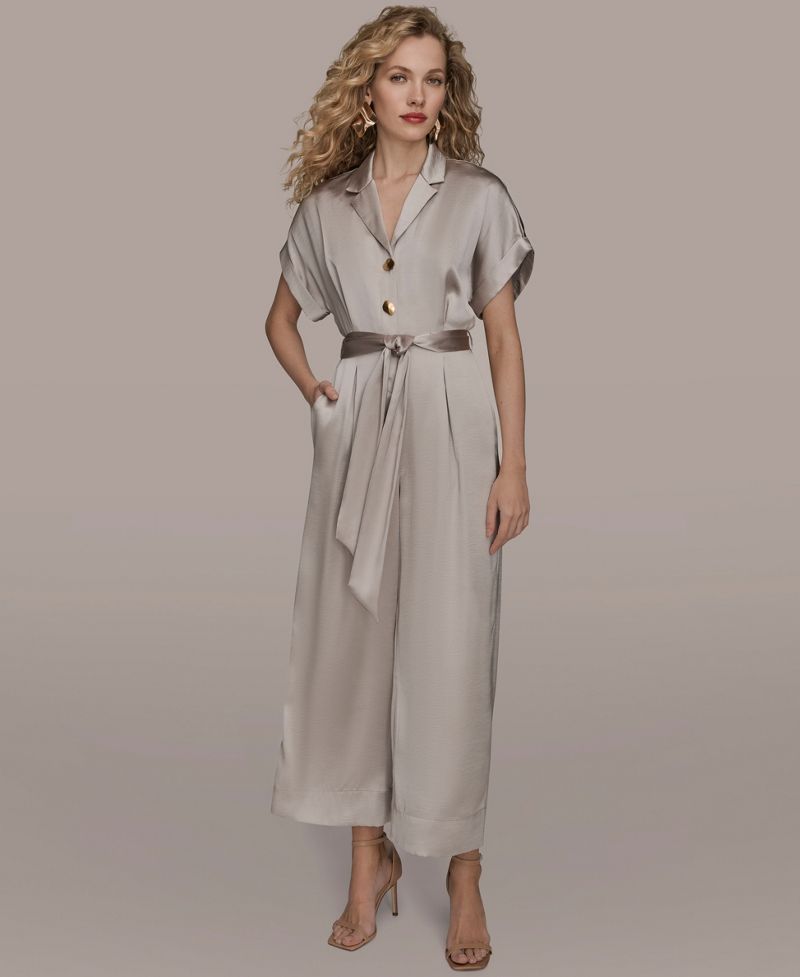 Donna Karan New York Qadın Atlası Geniş Paça Tulumbası