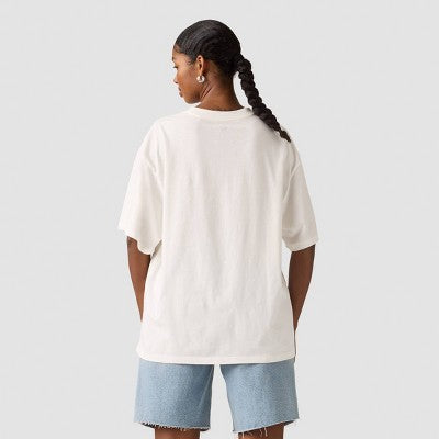 Levi's Qadın Qrafik Qısa Stack T-Köynəyi - Bütün Çəkmələr Tünd Qara M