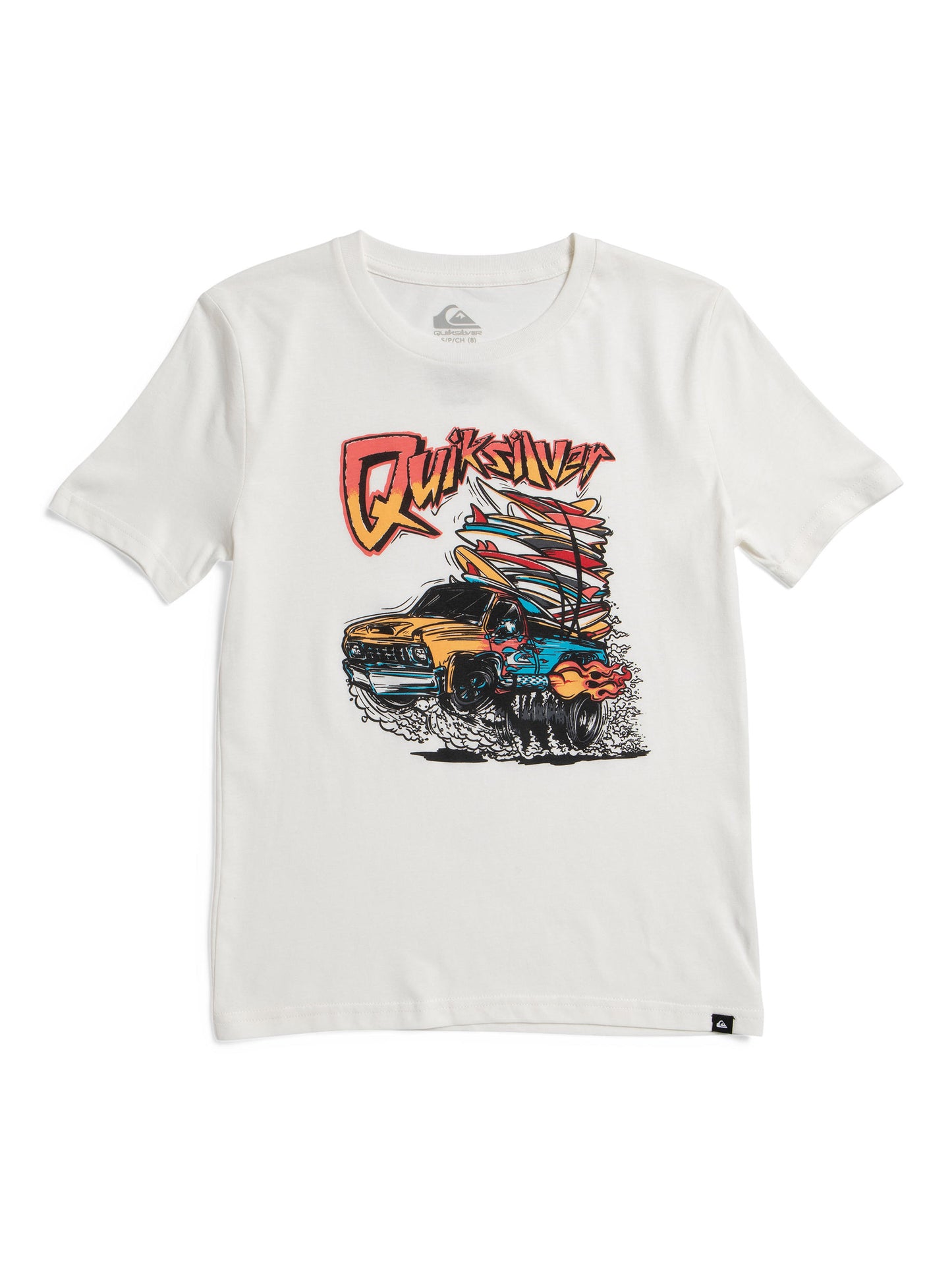 QUIKSILVER Böyük Oğlan Loqo Van Qısa T袖köynək