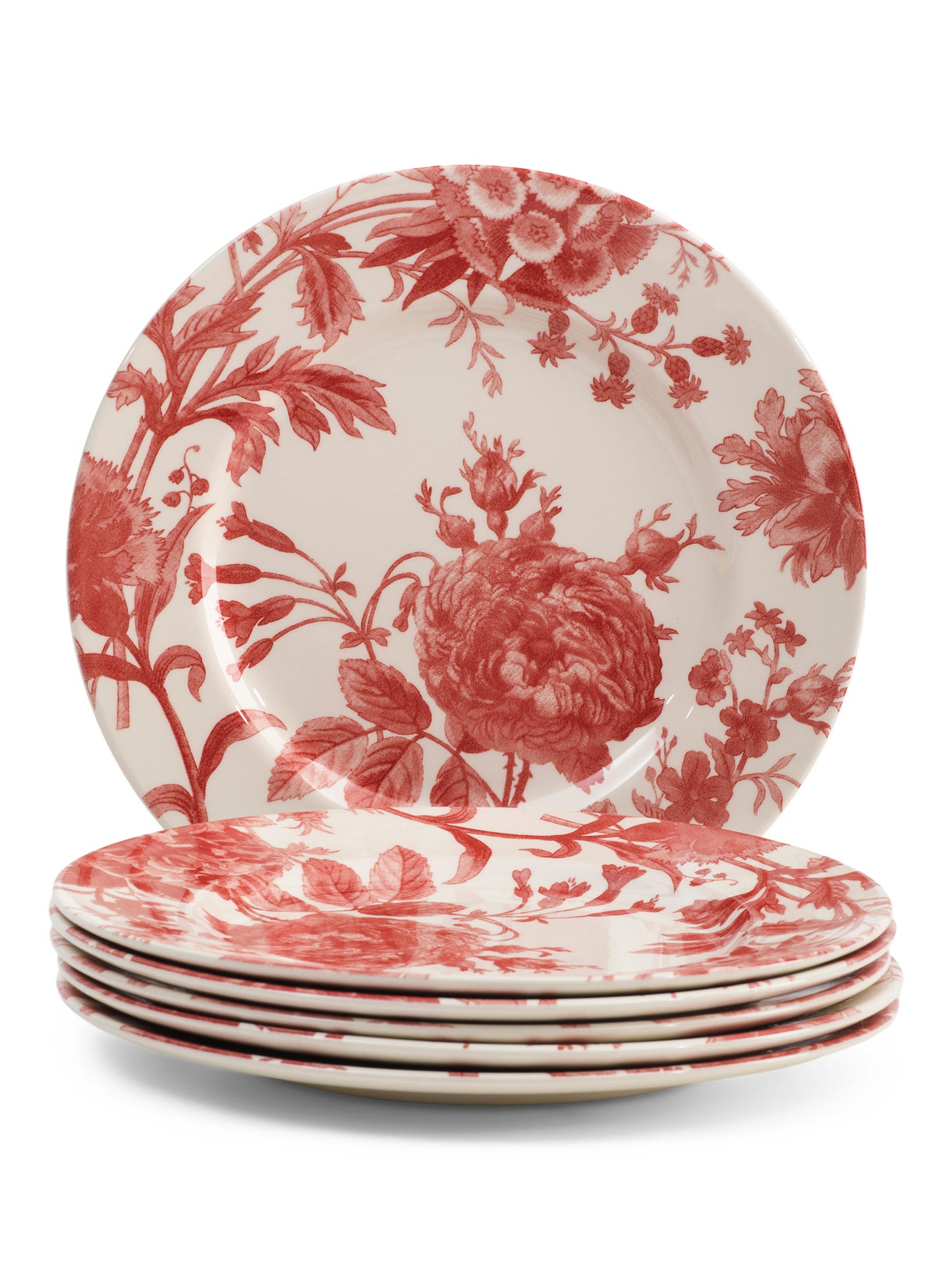 ROYAL STAFFORD 6 Parçalı Coral Çiçək Nümunəli Nahar Boşqabları