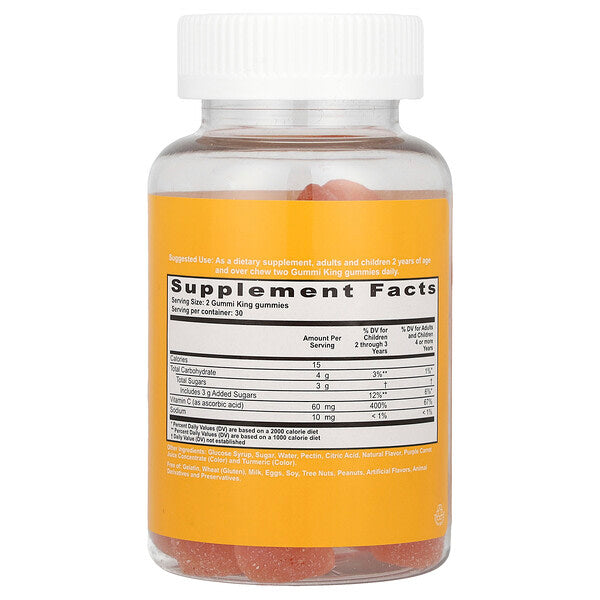 Gummiking Uşaq üçün C Vitamini Narıncı 60 Qamma Vitamin