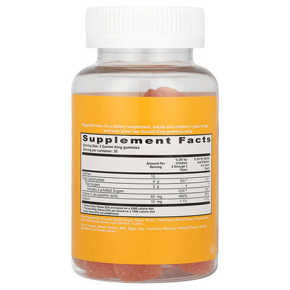 Gummiking Uşaq üçün C Vitamini Narıncı 60 Qamma Vitamin