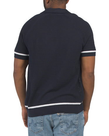 TED BAKER Qısa Ç袖 Tirmə Polo