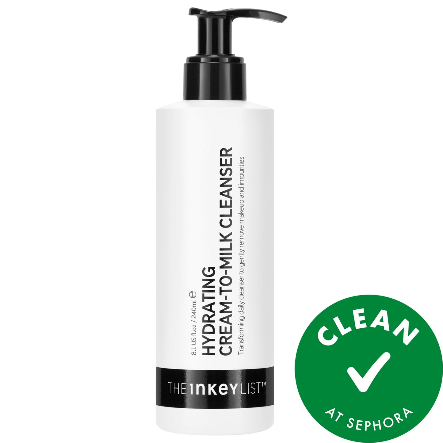 The INKEY List Hyaluronic Acid ilə Nəmləndirici Krem-Süd Təmizləyicisi