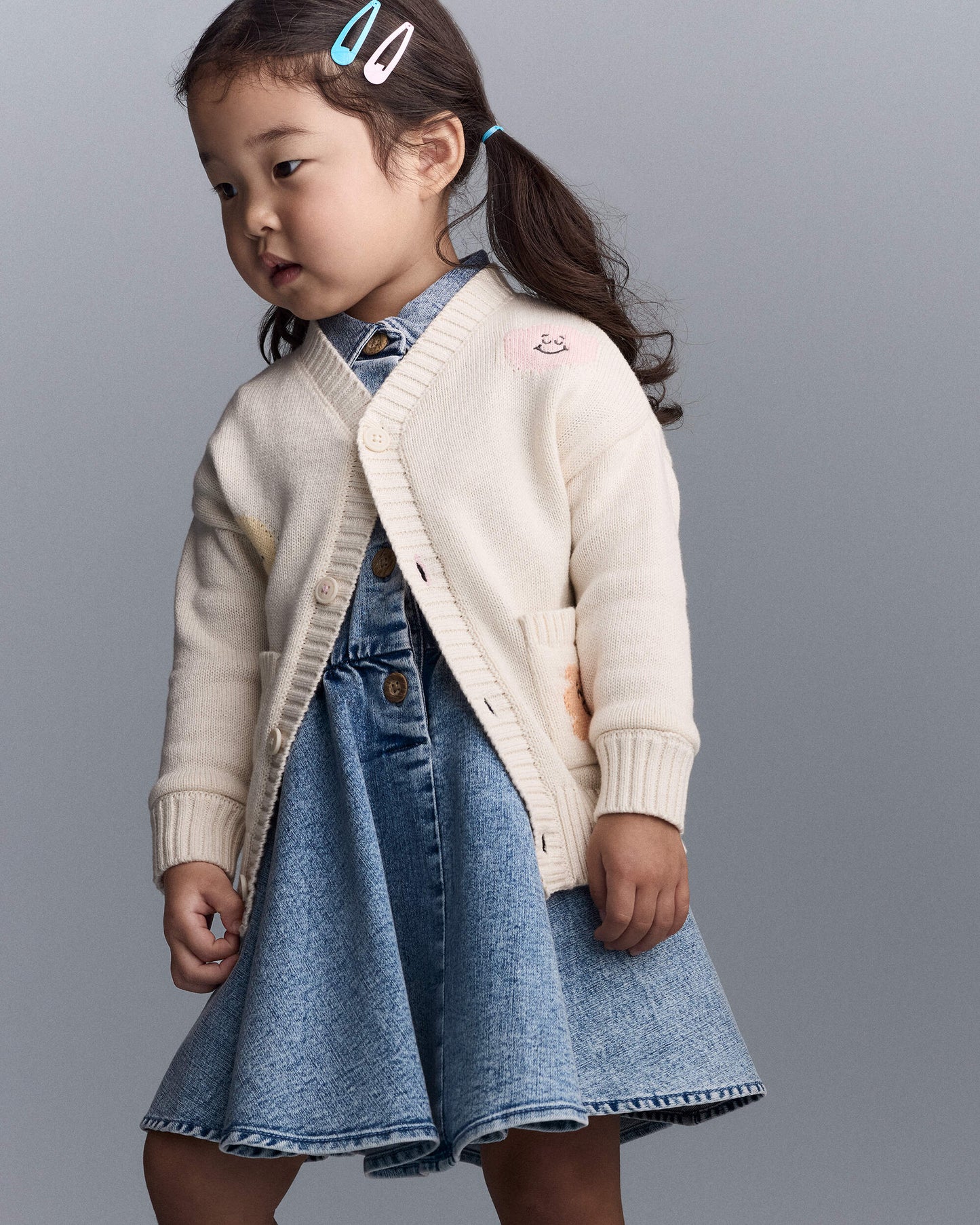 Carter's Uşaq Cardigan Personaj Baskılı Avenue Cibləri ilə - Krem