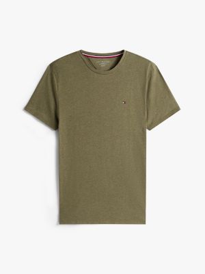 Tommy Hilfiger Dar Oturan Köynək, Yaşıl Heather