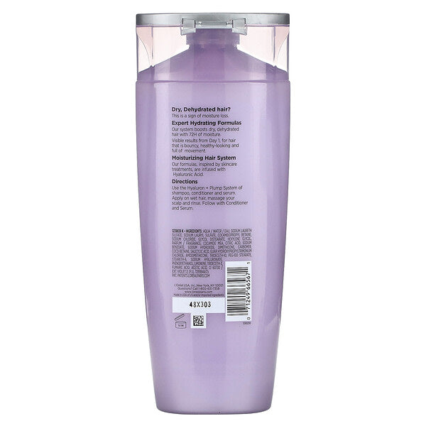 L'Oreal Elvive Hyaluron Plump 72h Nəmləndirici Şampun Quru Saçlar üçün 375ml