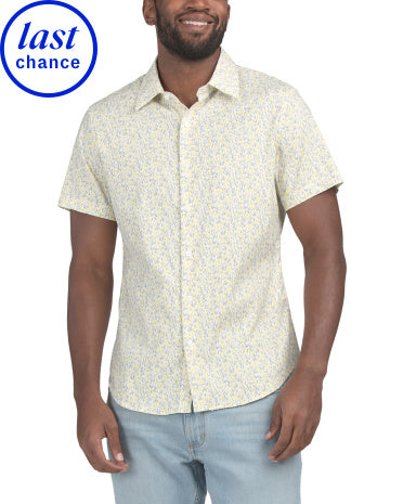 BONOBOS Slim Fit Texniki Qısa Kolu Köynək
