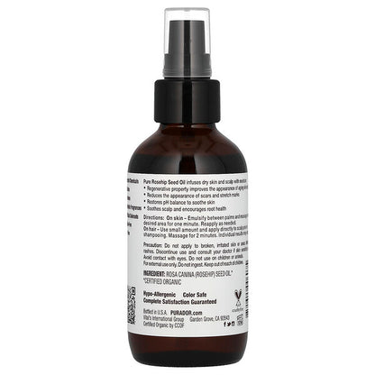 Pura D Or Üzüm Yağı Təbii 4 Fl Oz 118 Ml