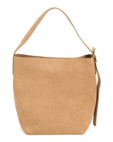 Suede Essentials Bucket Tote Çanta