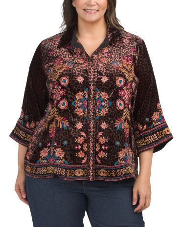 Böyük Ölçü Kimono Qolu Köynəyi
