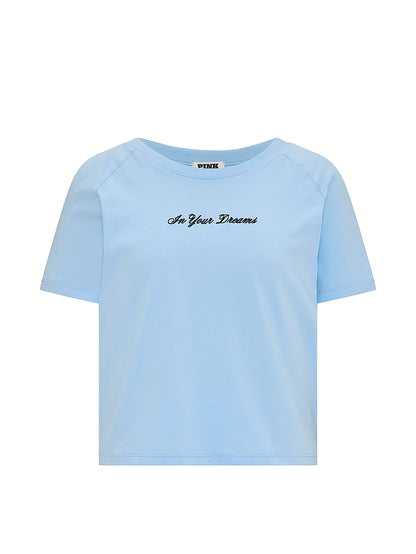 PINK Pambıq Raglan Yuxu Köynəyi
