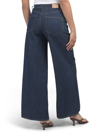 Cameron Geniş Paça Cins Şalvar Trouser Cibləri ilə