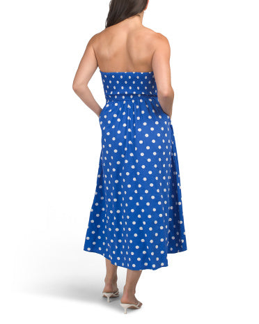 Poplin Polka Dot Midi Geyim